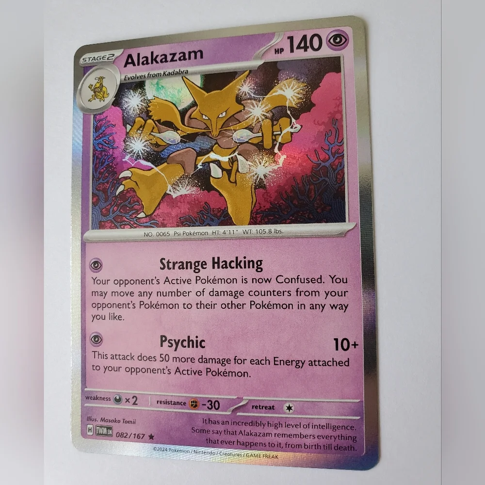 Pokemon card alakazam